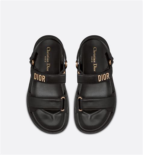 Dioract Sandal Black Lambskin 